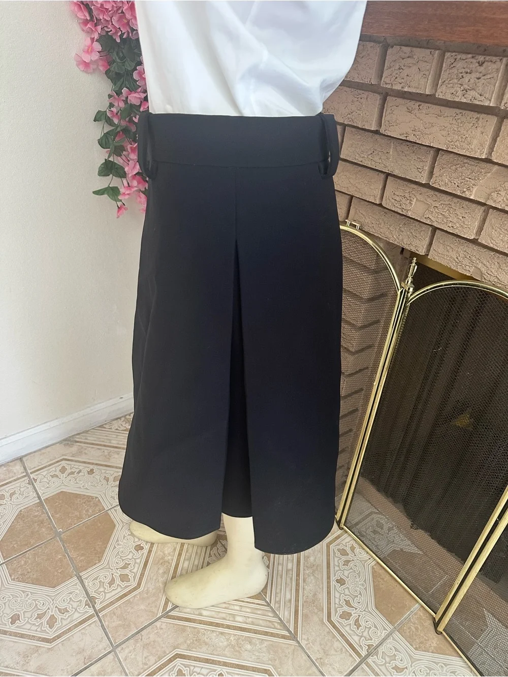Louis Vuitton Black A-Line Skirt